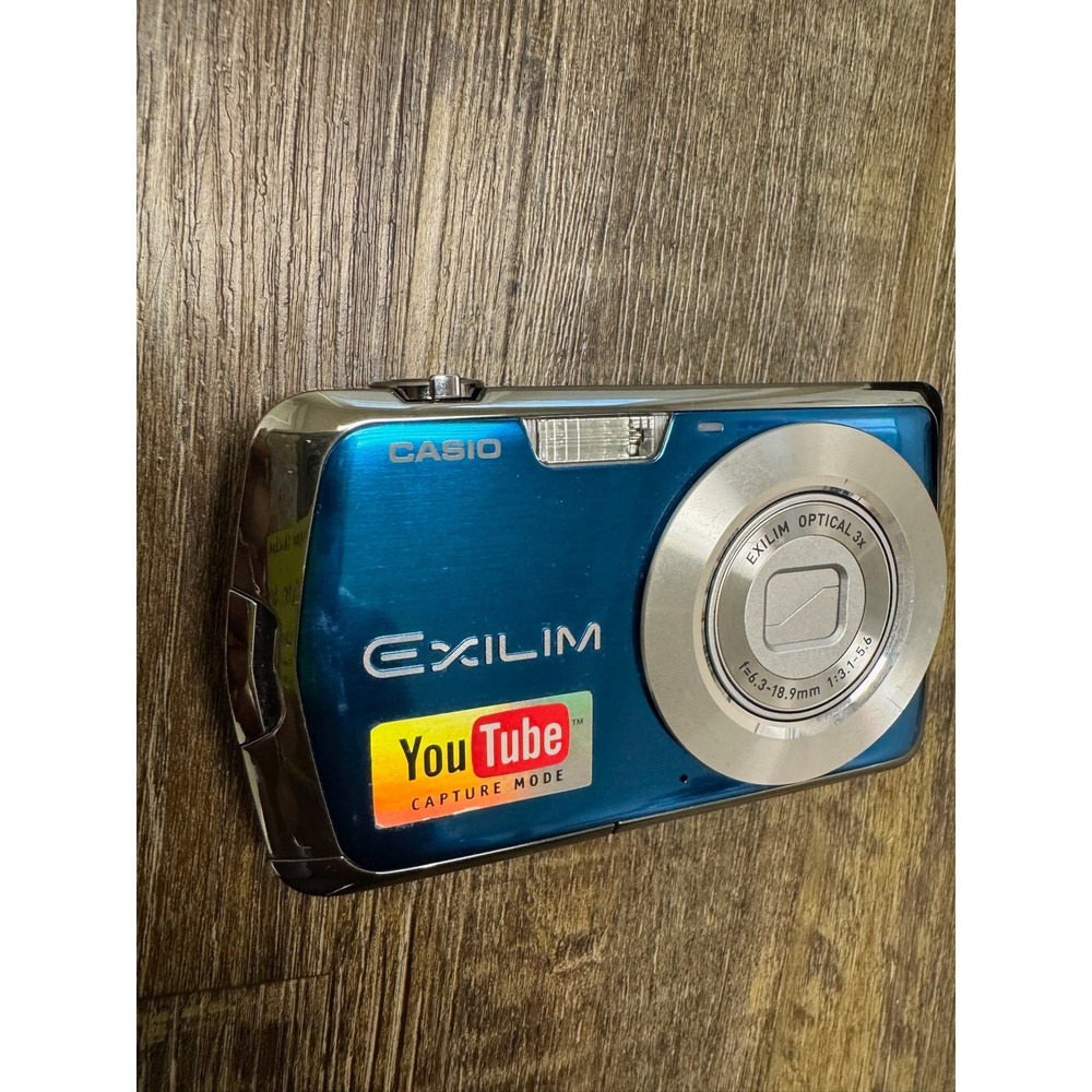 Casio Exilim EX-S6 Digital Camera Blue  Capture Mode 3x Optical Zoom Untested